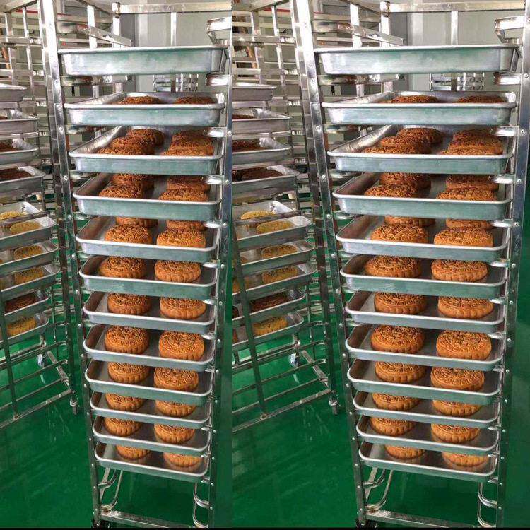 食品厂用商用大型馕饼烤炉201不锈钢32盘推车式新疆鲜花饼烘烤箱