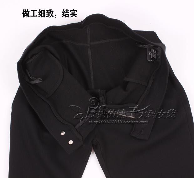 大码高弹夏季薄款魔术裤女裤胖MM铅笔裤紧身裤魔力高腰显瘦200斤