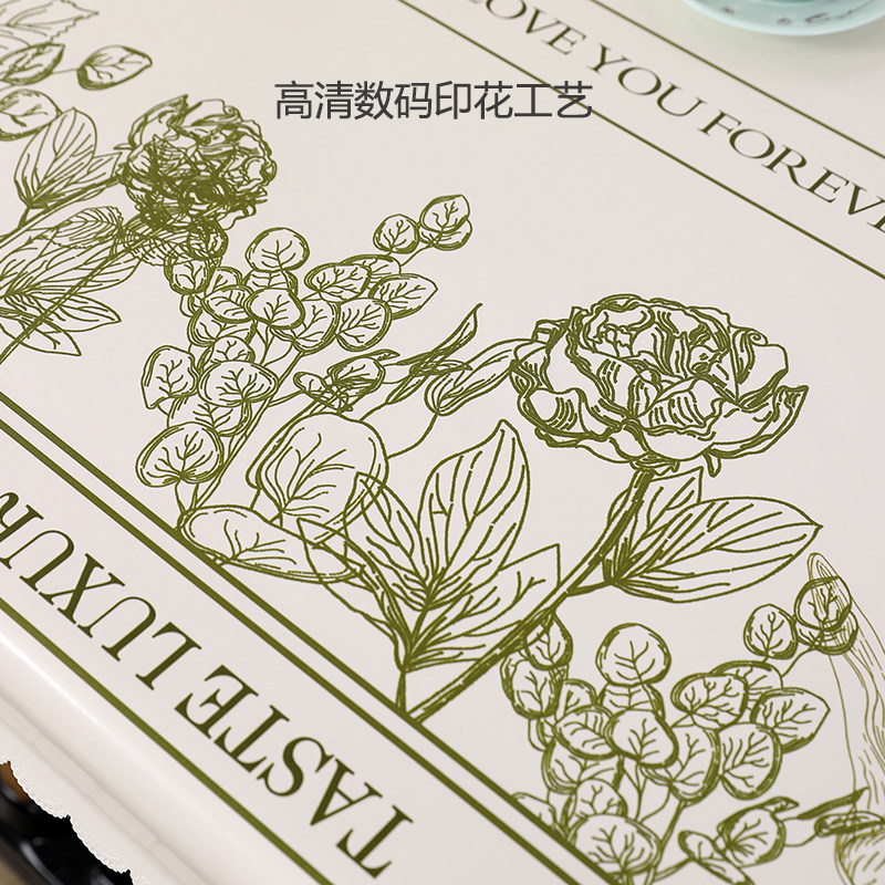 新款长方形电炉罩烤火桌子罩套防油防水皮罩欧式茶几桌布免洗防滑
