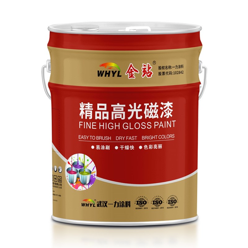 一力高光醇酸磁漆金属栏杆彩钢瓦翻新耐酸碱防腐漆室内外铁木油漆