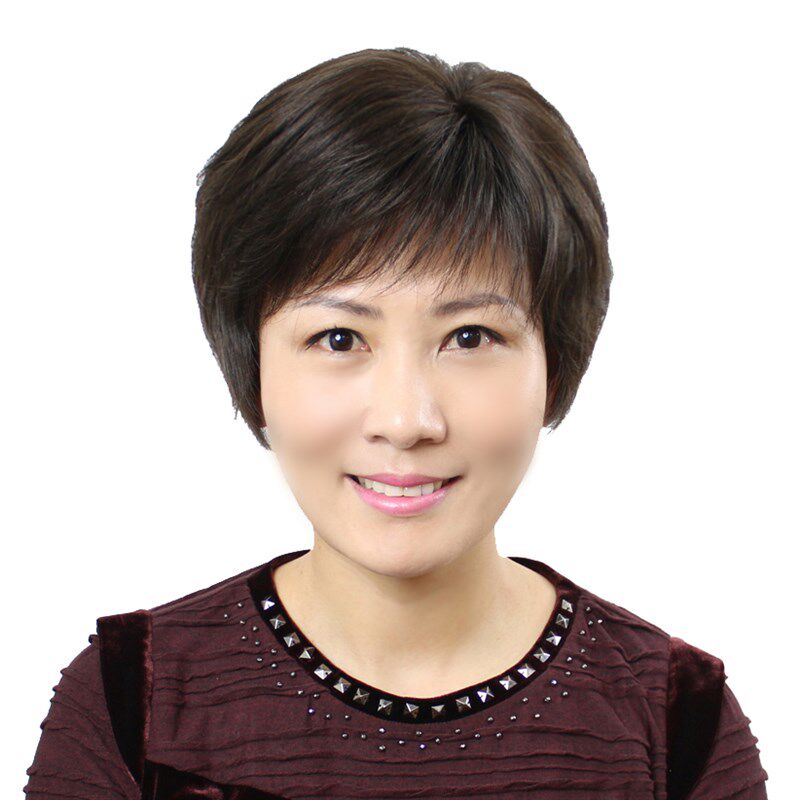送妈妈全手织女士假发套真人发老人直发真发短发花白中老年假发女