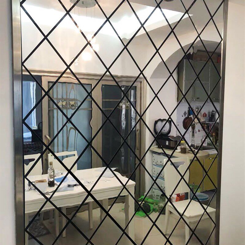 镜子贴墙自粘亚克力3D立体墙贴镜面 创意大厅客厅电视背景墙装饰
