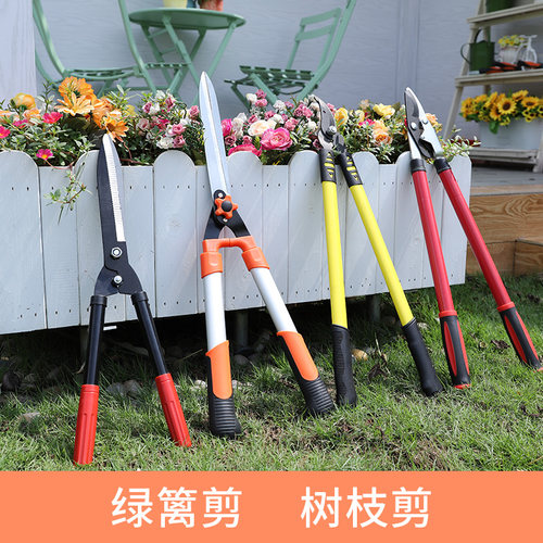 朗祺园艺工具大花剪修枝大剪刀修剪花木果树枝草坪绿篱剪子园林剪