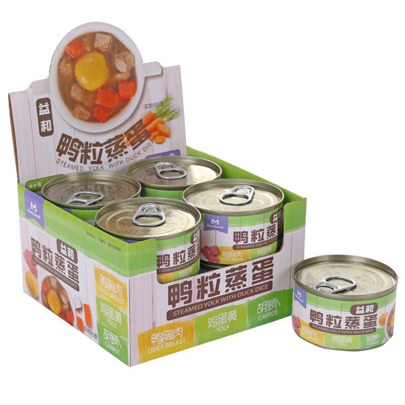 益和狗罐头零食 鸭粒蒸蛋蒸心鸡块 整箱包邮大型犬金毛哈士奇罐头