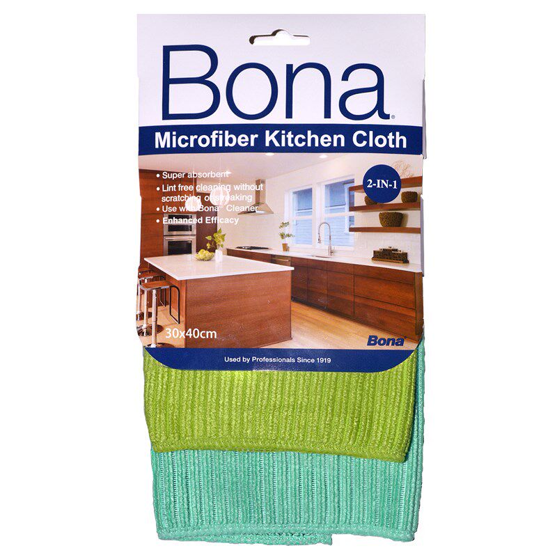 Bona博纳微细纤维厨房抹布不易掉毛掉线去污吸水锁污强百洁布抹布