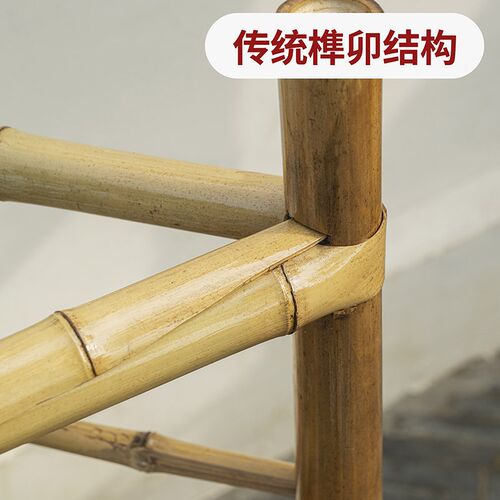 竹架子置物架竹编簸箕火锅架竹制品多层楠竹竹三脚架菜架子天然