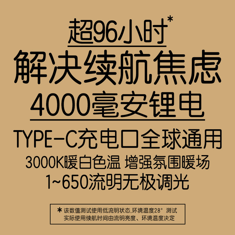 Montma美式西域黑金氛围灯民宿咖啡店充电马灯户外复古露营照明灯