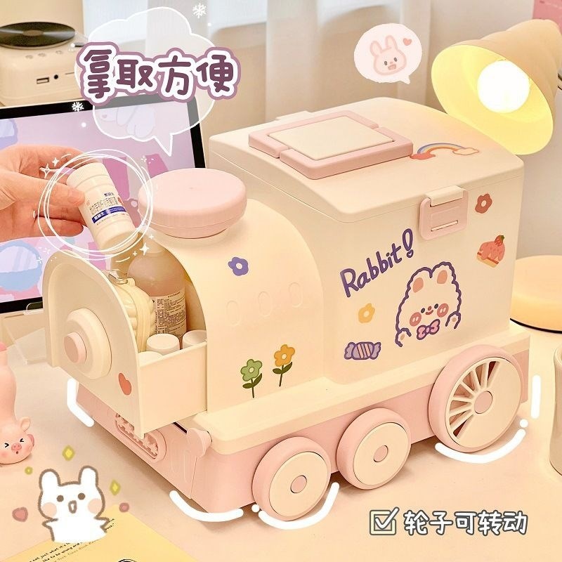 MOMO HOME家居多功能小火车药箱大容量家用大号手提