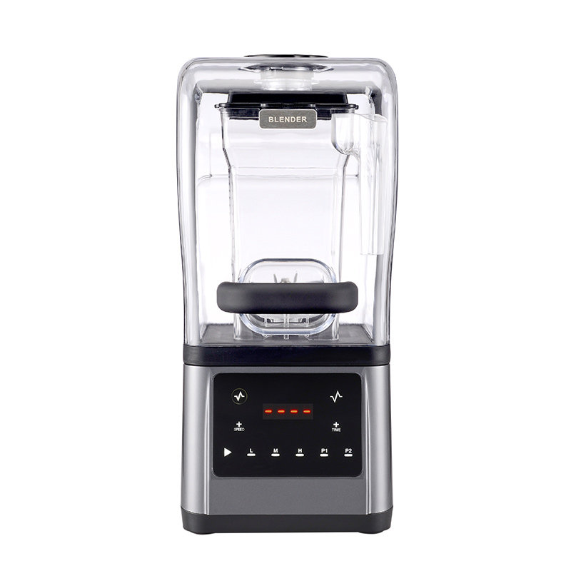 沙冰机商用奶茶店用家用多功能带罩隔音破壁料理机碎冰刨冰机110V