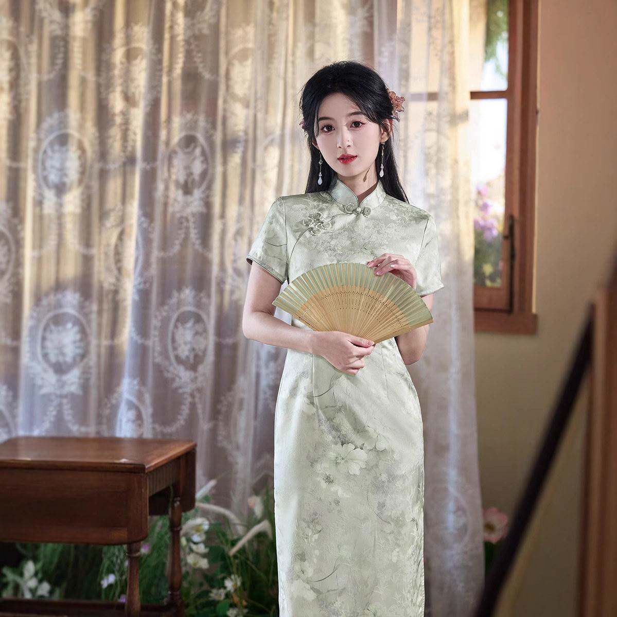 2026新款春夏改良旗袍日常优雅国风少女清新甜美气质新中式女装高