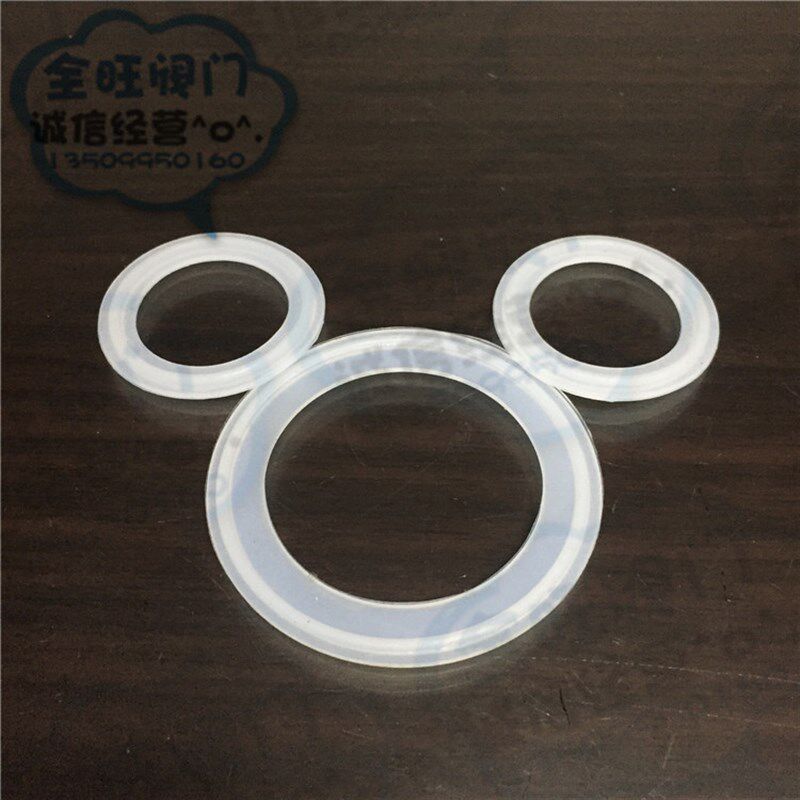 卫生级卡箍快装硅胶垫 食品级硅橡胶垫圈 不锈钢卡盘圆形密封圈