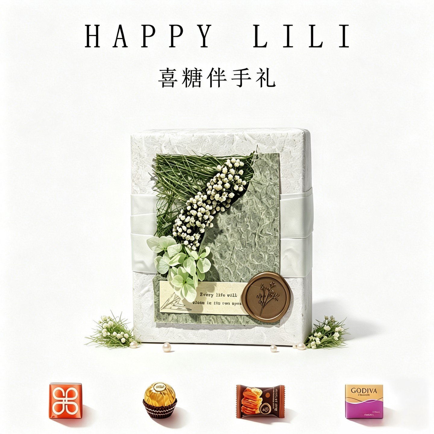 百搭还出片的森系婚礼喜糖成品