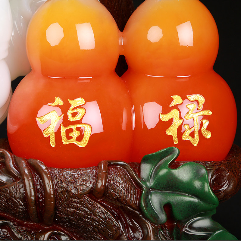 家中屋里酒柜装饰品家里摆件白菜葫芦招财客厅家用玄关电视柜摆设
