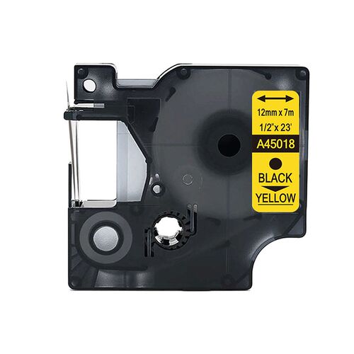 适用dymo标签机D1色带12mm 9便携lm160佳博h12艾力生e100打印贴纸