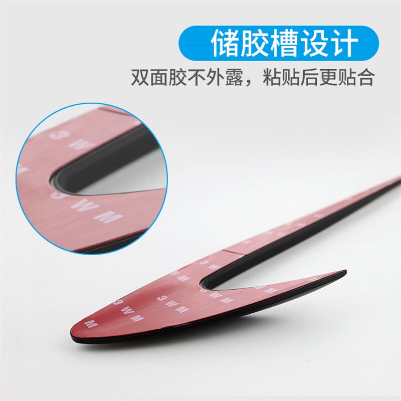 专用于奔驰叶子板装饰贴 C级E级S级改装E6S侧标贴风刀前翼子板贴