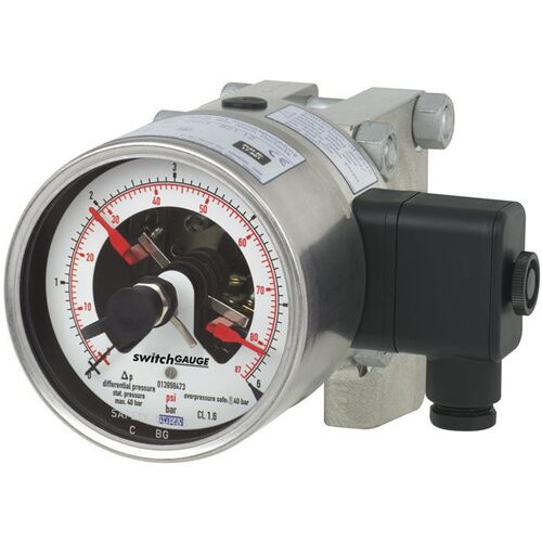 WIKA带开关电接点差压表DPGS43HP.100, DPGS43HP.160 EN837-3标准