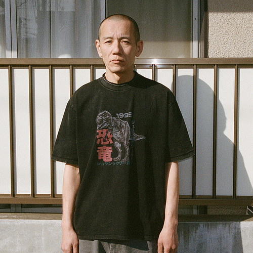 侏罗纪世界联名水洗做旧短袖T恤