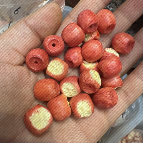 鹿根苹果核散珠手链DIY