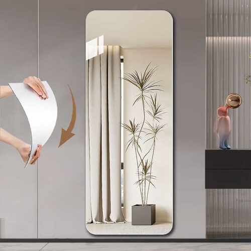 亚克力软镜子贴墙自粘全身镜衣柜镜家用
