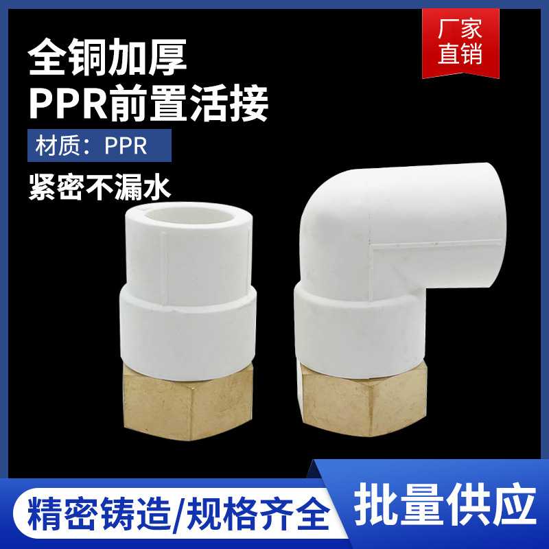 PPR水表活接 水泵内丝活接头 前置过滤器接头20 25 32转1寸6分4分图片