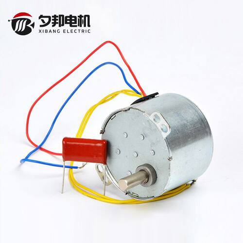 8W微型交流220V/2.5转50KTYZ永磁同步减速电机理发店发廊转灯马达