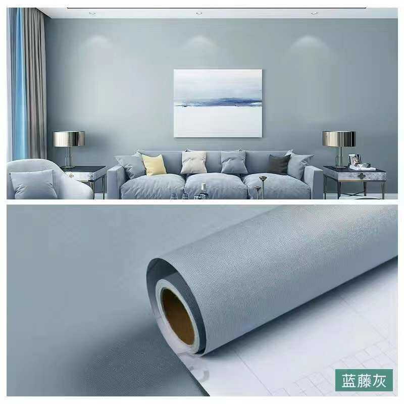 墙纸自粘90宽加厚纯色壁纸贴纸3d墙墙客厅墙面贴防水防潮卧室翻新