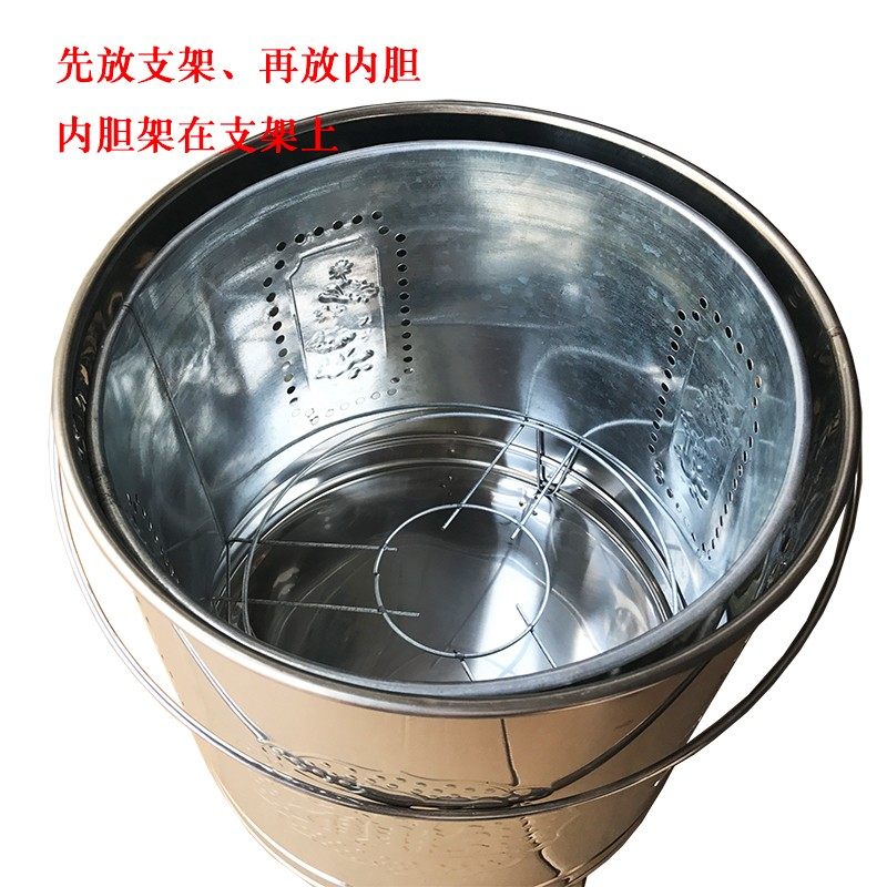 不锈钢烧金桶烧纸桶焚化炉家用室内烧元宝桶室外大号烧纸钱防火桶