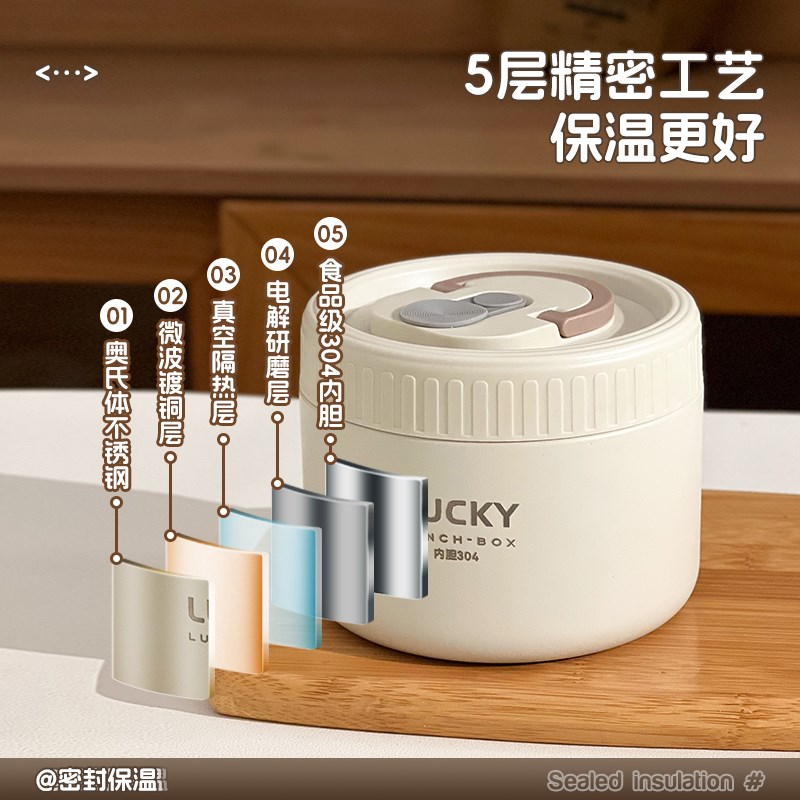 保温碗婴儿辅食外出外带小恒温碗儿童便携宝宝碗带盖不锈钢饭盒