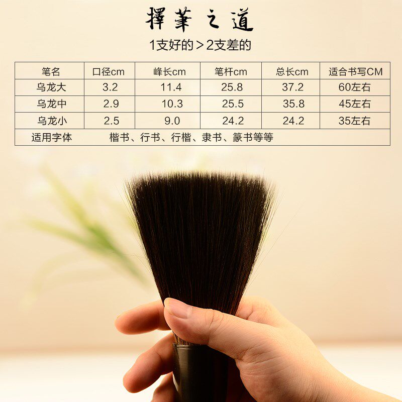 蜀乐文房 大斗笔大毛笔特大号提斗笔大抓笔大楷兼毫熊毫硬毫书法
