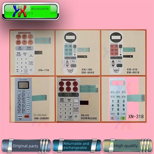 适用于三洋微波炉面板Em-S718 S819 550S 551S 208Eb1薄膜按键开