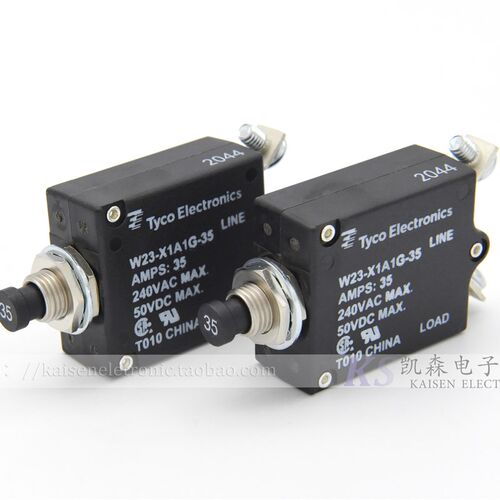 Tyco TE W23-X1A1G-3 5A7.5A10A15A20A25A30A40A50Amps 断路器UL