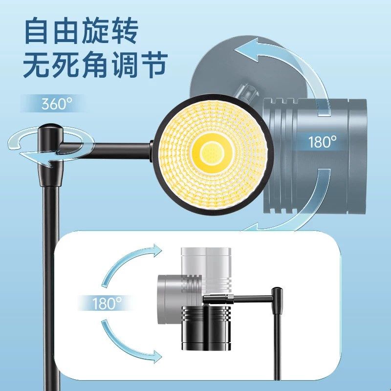 全光谱水草灯筒灯小型led鱼缸灯溪灯流造景水陆南美缸射灯暴藻灯