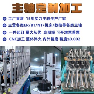 定做定制非标主轴ER NT BT30 40 50  数控机床车床动力仪表主轴