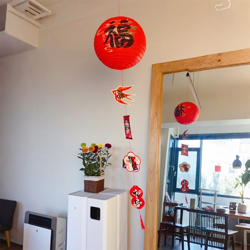 新年装饰挂件灯笼纸鸢挂饰门帘吊饰25蛇年家居店铺氛围感场景布置图片