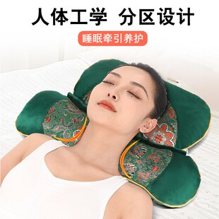 艾草养生护颈椎助睡眠修复颈椎专用睡眠护颈枕单人护腰枕组合枕头
