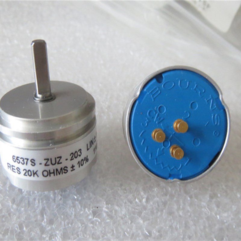 6537S-ZUZ-203进口美国BOURNS镀金脚360度导电塑料20K电位器半柄