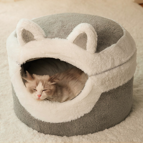 猫窝冬天保暖封闭式四季通用猫咪安全窝躲避屋宠物沙发冬季猫垫子