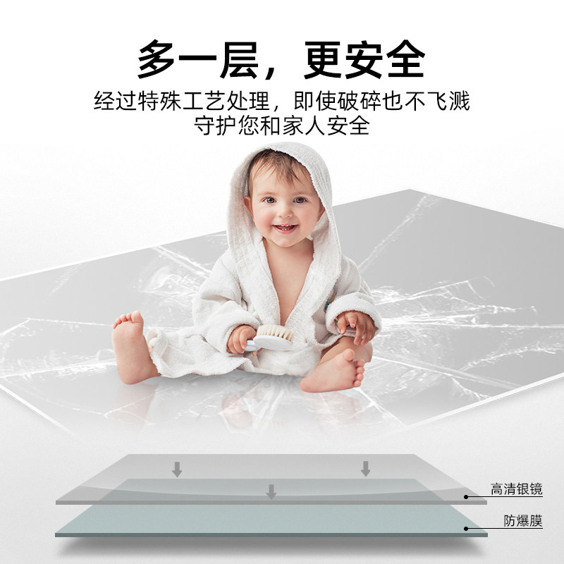 无框简约超窄全身镜壁挂镜子挂钩式挂门试衣镜家用贴墙极窄穿衣镜
