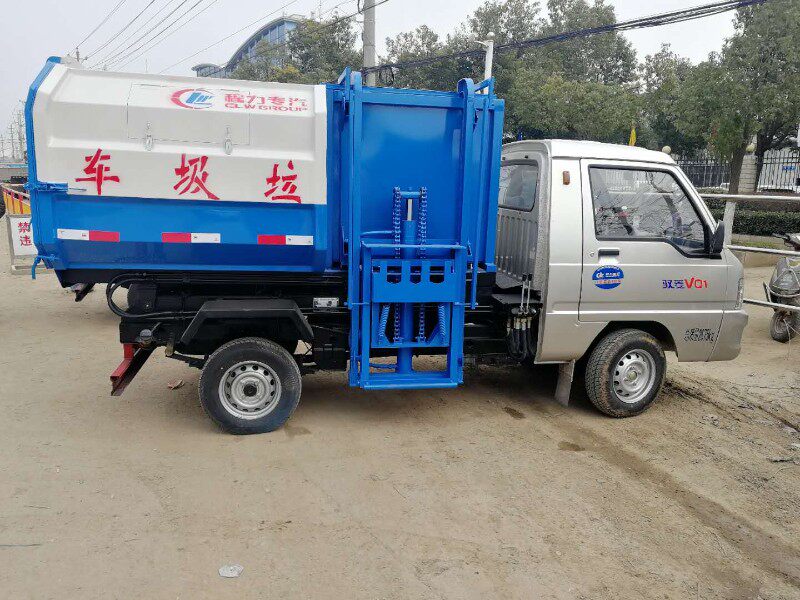 长安福田轻卡改装垃圾桶提升架挂桶提升装置农用车升降机三轮侧挂