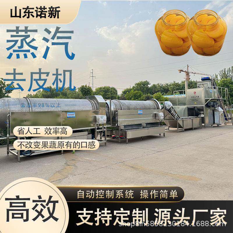 果蔬蒸汽去皮机大型西红柿芒果脱皮设备诺新科技
