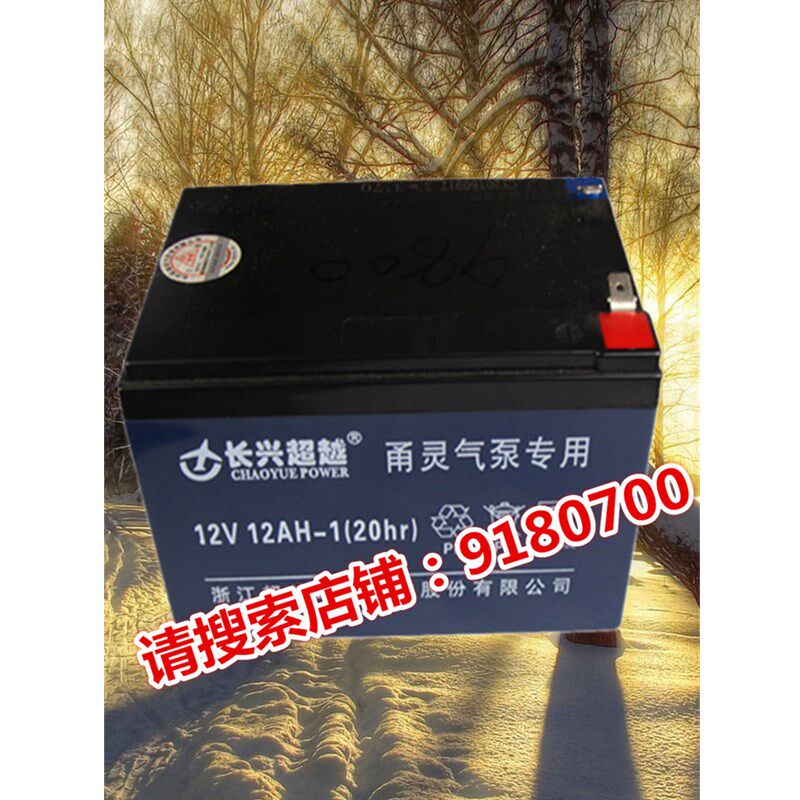 甬灵增氧泵9800/10000/4800电瓶交直流两用增氧机蓄电池12V12A