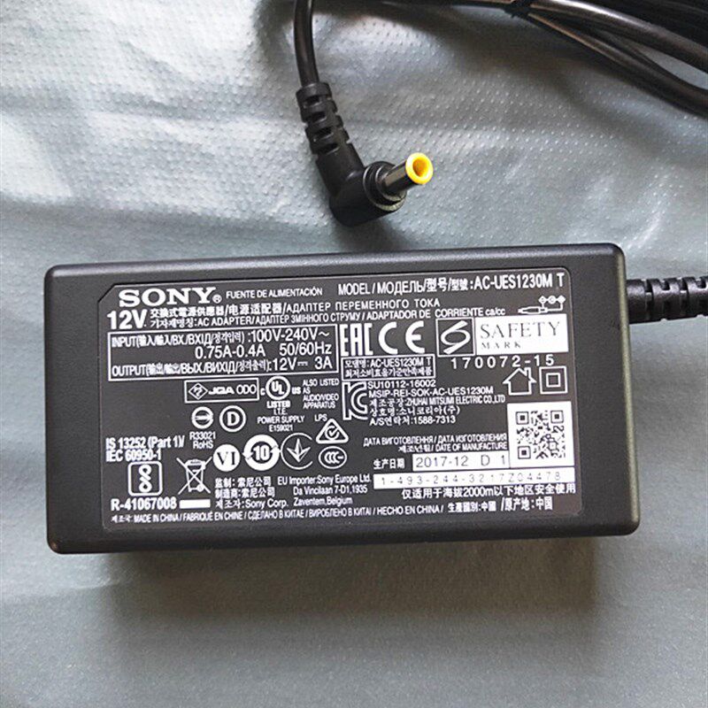 原装SONY索尼电源适配器FDR-AX1E数码4K摄录一体机12V3A充电器