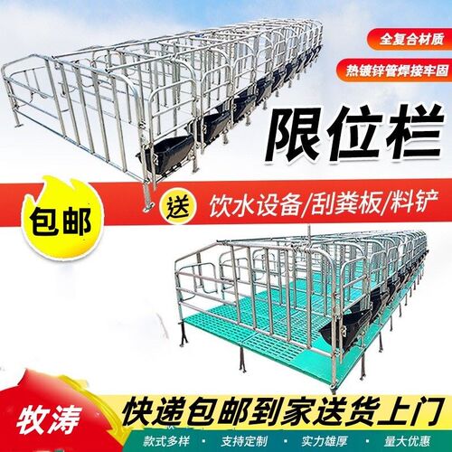 母猪地面猪用限位栏养猪场设备加厚地面围栏猪圈漏粪板设备