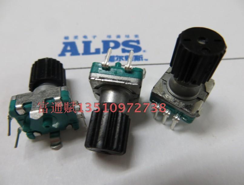 日本ALPS进口编码器开关360度脉冲EC11-30位带开关车载DVD编码器