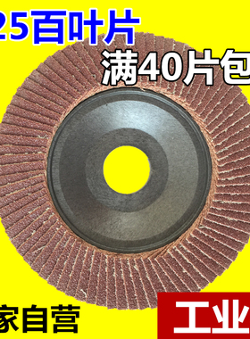 125塑盖百叶片打磨片80页百叶轮平面砂布轮木工砂布不锈钢抛光片
