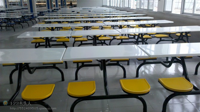 餐台桌椅员工食堂饭台椅学校饭堂专用桌凳/快餐桌