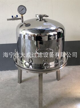 不锈钢正压过滤器负压桶式过滤器实验室药液科研微孔滤膜分离器