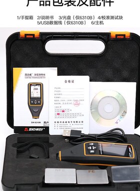 深达威SW6310A/B高精度涂层测厚仪 漆膜仪 车漆面检测仪 语音锂电