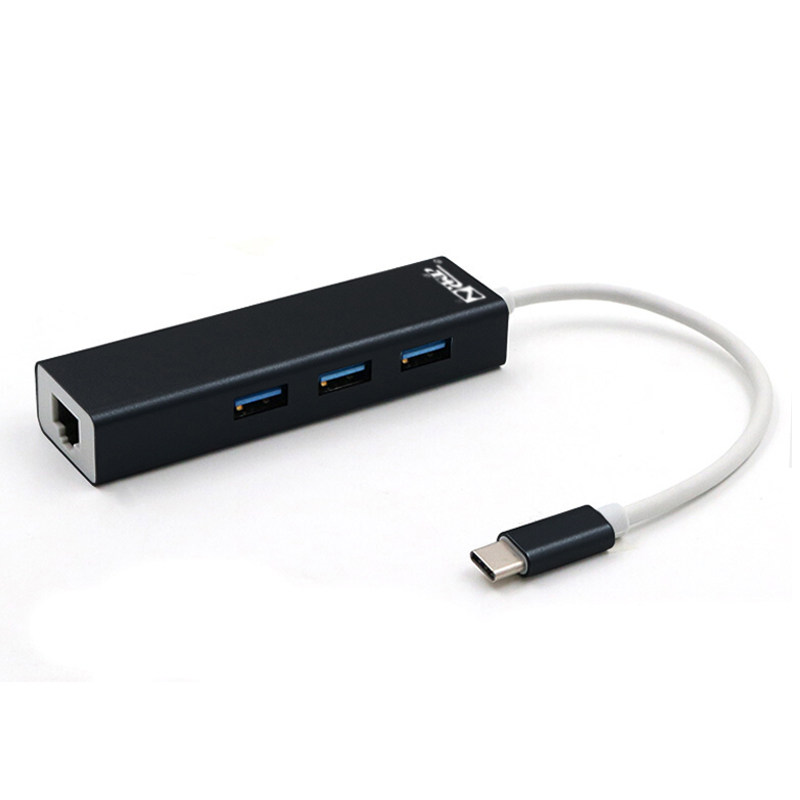 三堡 Type-c转千兆网卡+USB 3.0 HUB集线器 转换器 多种颜色