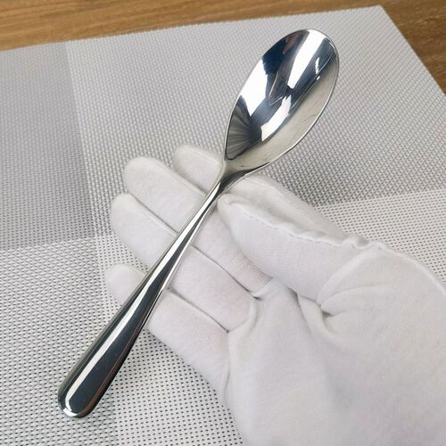 清货AP 18/10不锈钢勺子叉子圆润精致圆头勺甜品勺甜品叉吃饭勺子